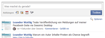 Seesmic Desktop 0.6 erlaubt Zugriff auf Facebook Pages