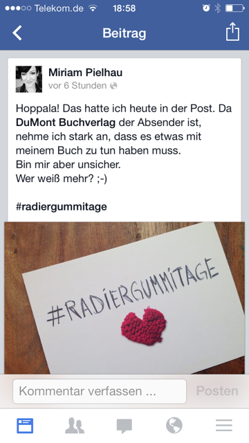 DuMont Buchverlag: Hashtag-Postkarten für #Radiergummitage