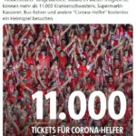 Regensburg-Fans geben »Heldentickets« für 11.000 Corona-Helfer*innen