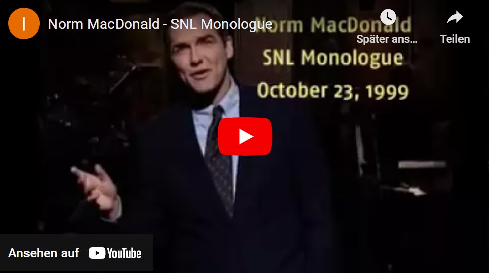 Norm Macdonald: Der SNL-Monolog