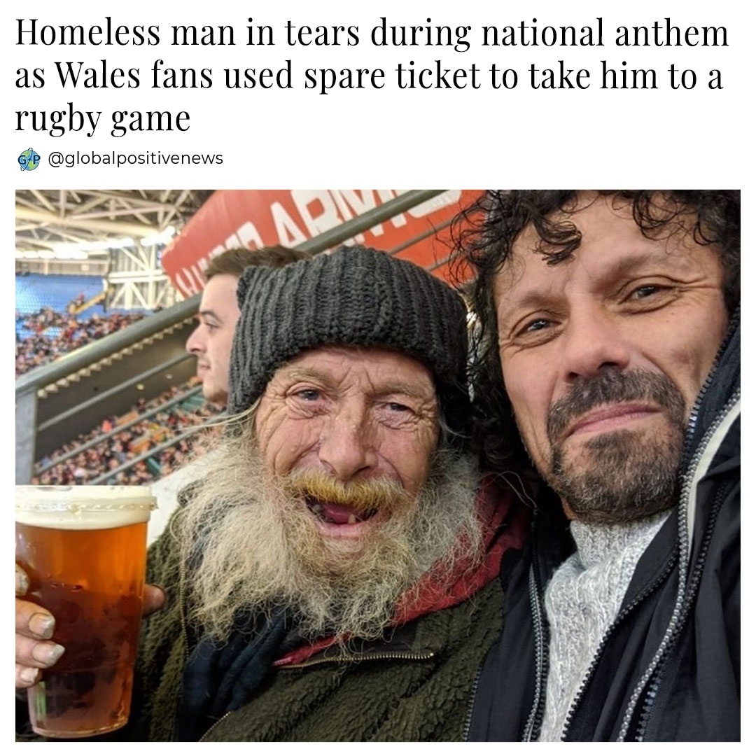 Fan-Gruppe in Wales nimmt Obdachlosen zum Rugby-Spiel mit
