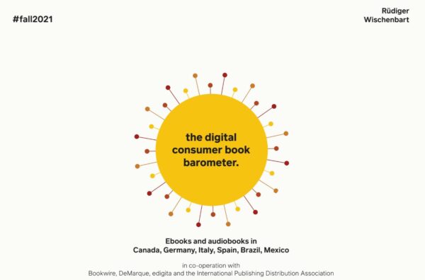 »Digital Consumer Book Barometer 2021 - A report on ebook and audiobook sales in Canada, Germany, Italy, Spain, Brazil, Mexico« (Rüdiger Wischenbart)