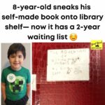 8-Jähriger schmuggelt selbstgemachtes Buch in die Bibliothek, das dort der Renner wird