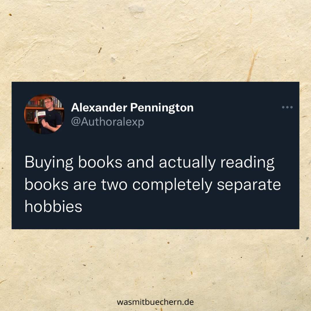 Bücher kaufen vs. Bücher lesen