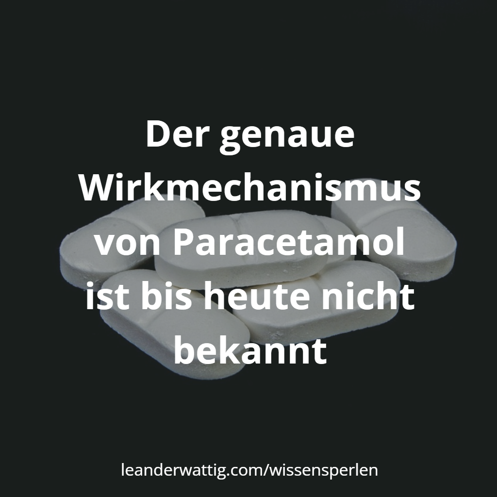 Der genaue Wirkmechanismus von Paracetamol ist bis heute nicht bekannt