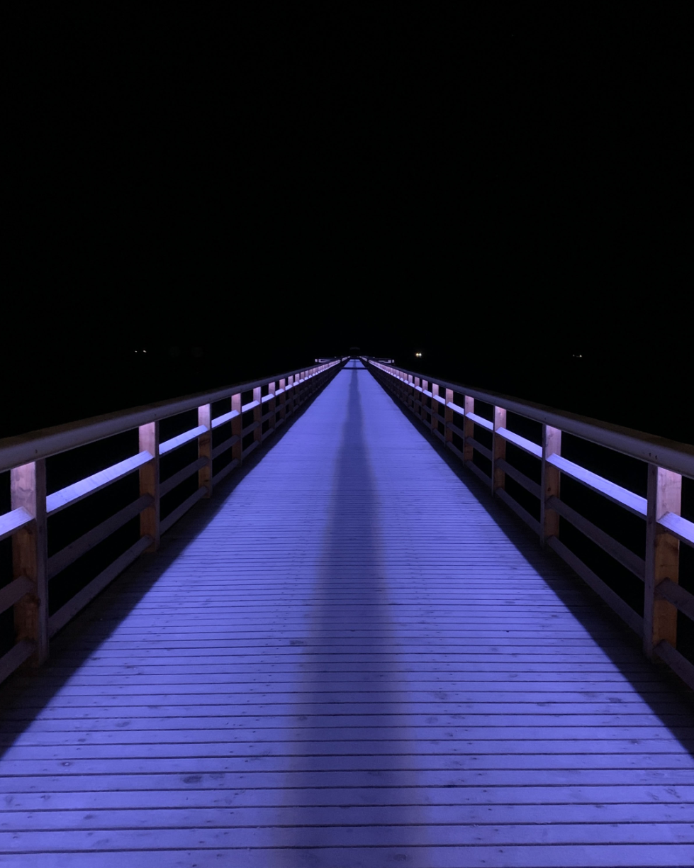 Seebrücke bei Nacht. | #usedom #ahlbeck #seebrücke