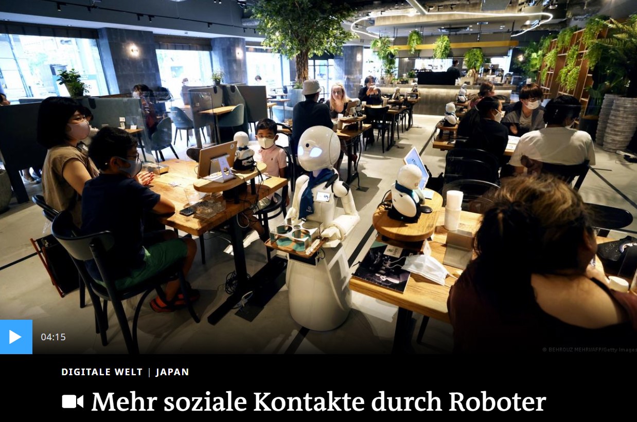 Was die Welt besser macht: Ein Café mit Robotern gegen Einsamkeit