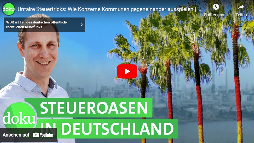 »Unfaire Steuertricks« – WDR-Doku über Konzerne, die Kommunen gegeneinander ausspielen
